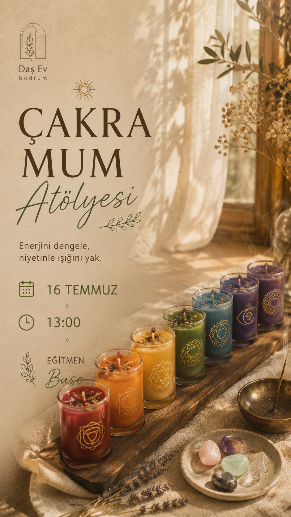 Çakra Mumu Yapım Atölyesi